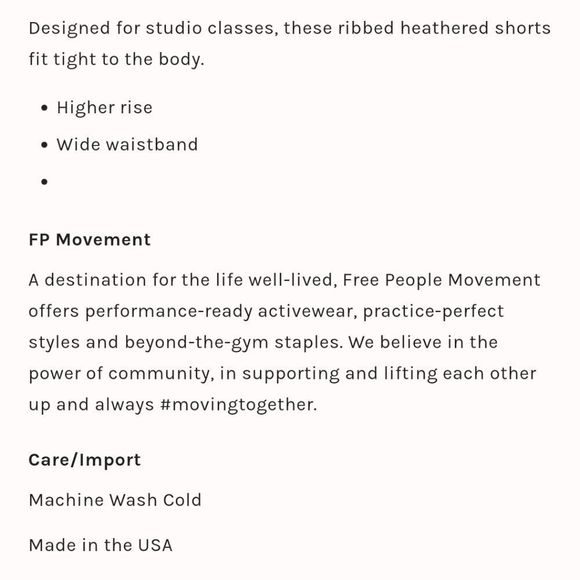 New free people good karma movement short sizes M/L and xs/s - Picture 9 of 11